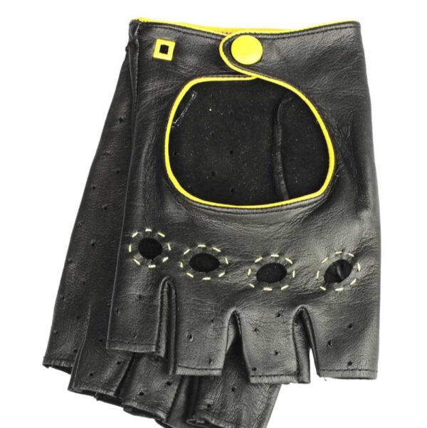 Micheal Volt – Fingerless Leather Gloves